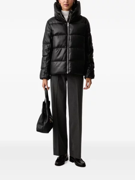 Matlasat geanta de piele Dkny negru