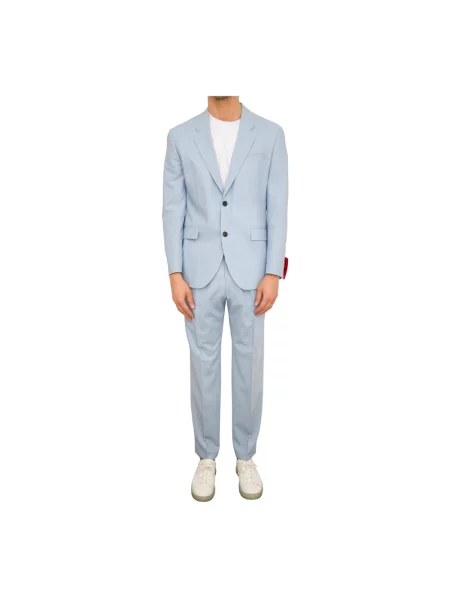 Płaszcz Hugo Boss elegancki wełniany niebieski