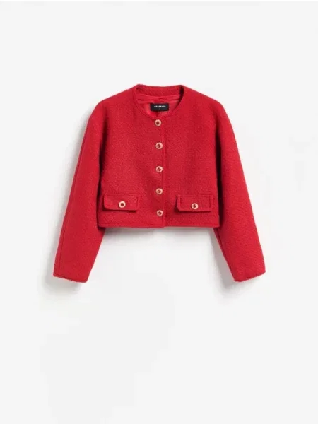 Reserved Blazer cu decorativi roșu