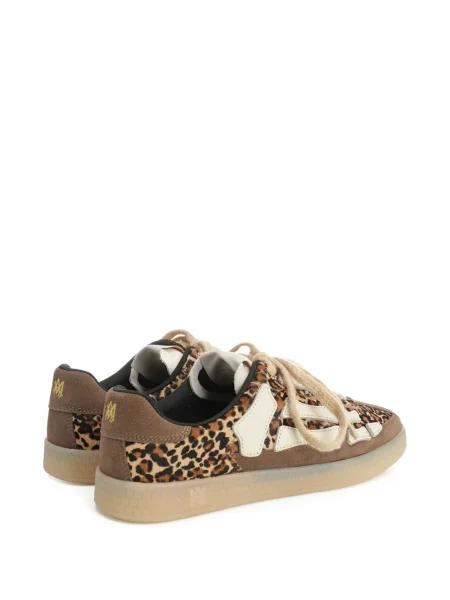 Sneakerși Amiri cu imagine cu model leopard maro