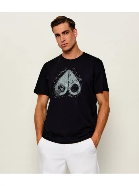 Moose Knuckles Tricou Icebreak Logo negru