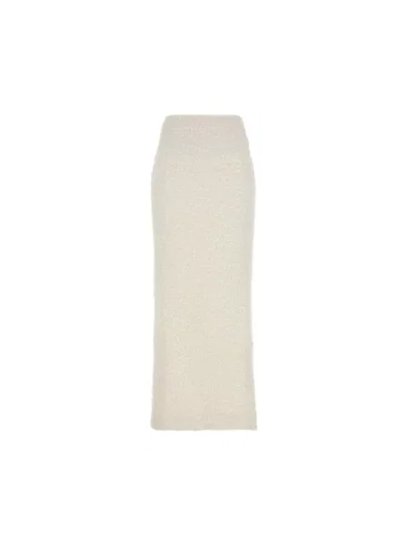 Lniana maksi spódnica maxi Balenciaga biała