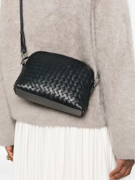 Geanta crossbody Dragon Diffusion din piele chunky albastru