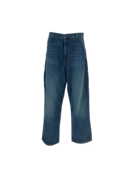 Carhartt WIP jeansy Brandon Single Knee Pant high waist niebieskie