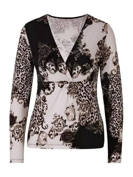 Heine Tricou ecru negru