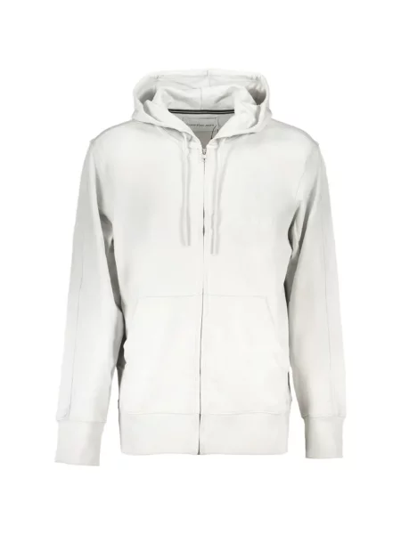 Hanorac cu glugă Calvin Klein gri