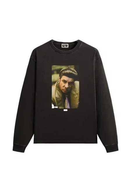 Tricou Kith cu imagine lung negru