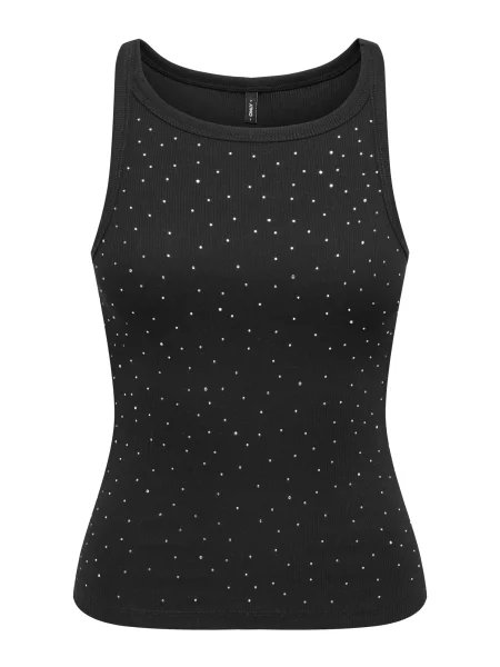 ONLY Top ONLFILIZ / srebrna črna