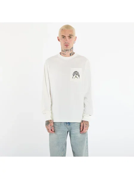 Tricou Jordan Brooklyn Realtree Long-Sleeve Pocket Crew Neck Sail/ Black M negru