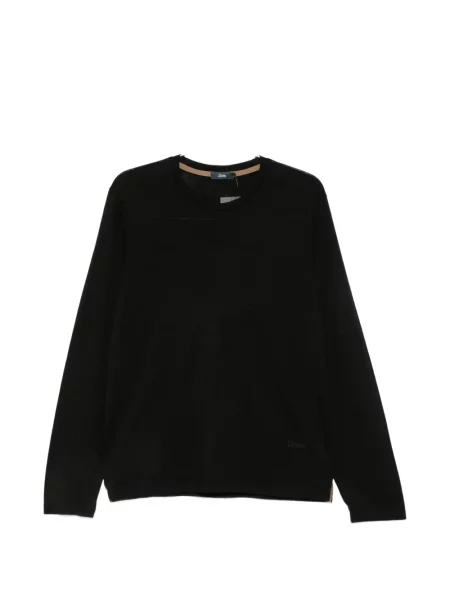 Lung tricou Herno cu autograf negru