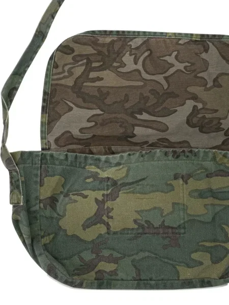 Geantă Needles cu imagine cu model camuflaj verde