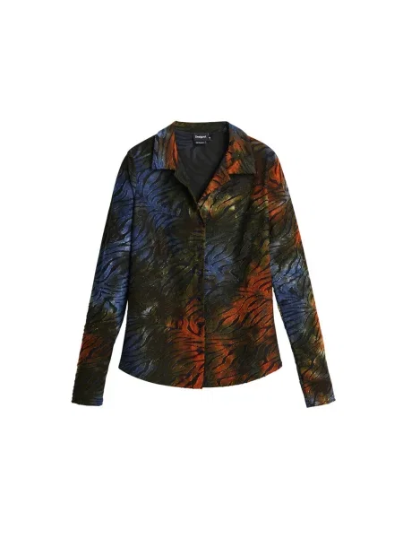 Desigual Bluză albastru / verde roșu