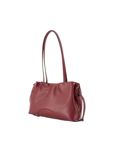 Tory Burch torebka tote z imitacji skóry Ella czerwona