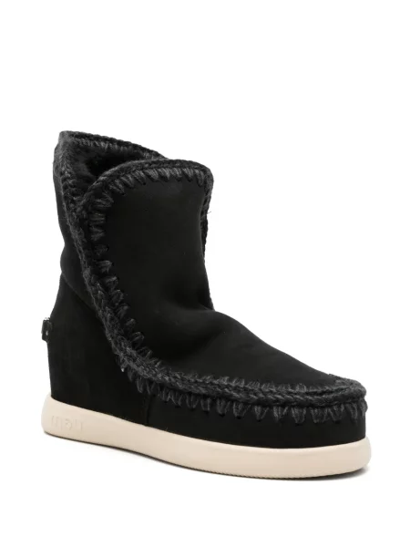 Cizme scurte Mou din piele de căprioară negru