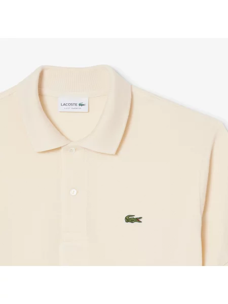 Lacoste Koszulka Polo Oryginał Petit Piqué beżowa