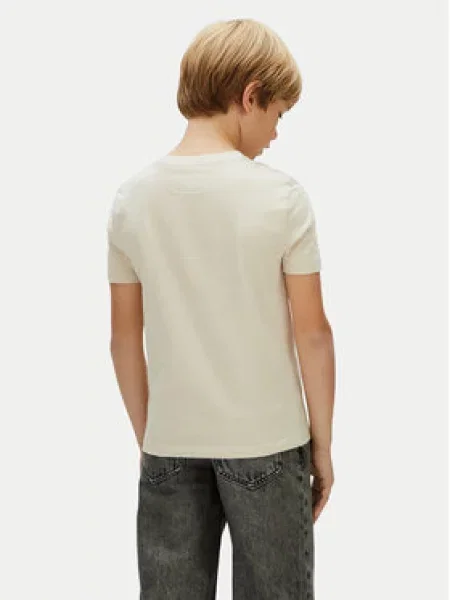 Dětské tričko Calvin Klein Jeans béžové