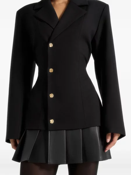 Rochie midi Manière De Voir plisată până la genunchi de costum negru