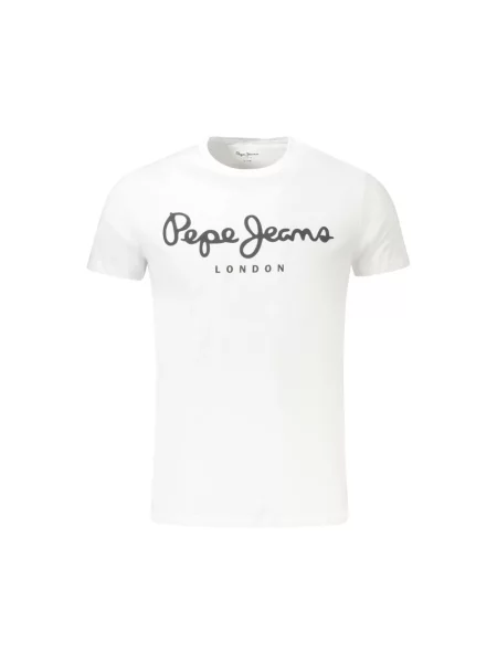 Koszulka Pepe Jeans ze stretchu biała