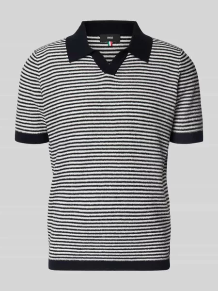 Koszulka polo o kroju regular fit z dekoltem w serek model RIANO' Cinque