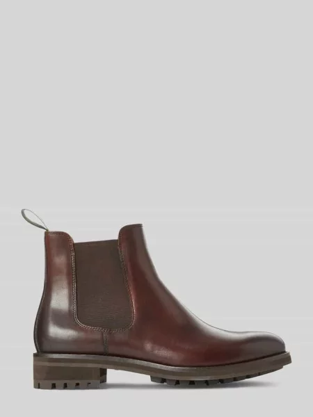 Polo Ralph Lauren sztyblety skórzane Bryson Chls brązowe
