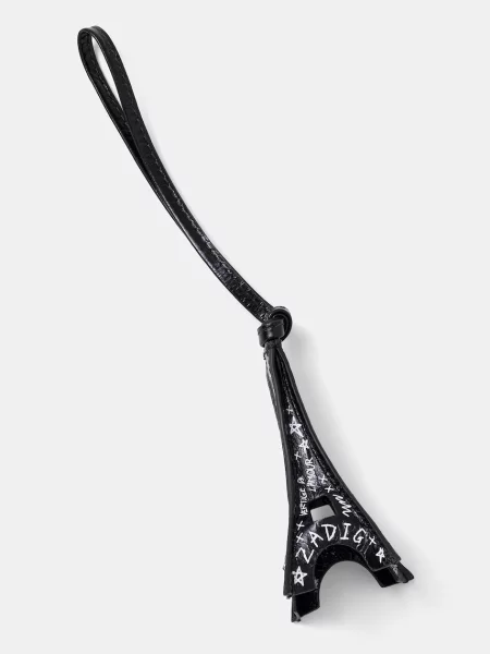 Usnjen obesek za ključe ZADIG&VOLTAIRE bela