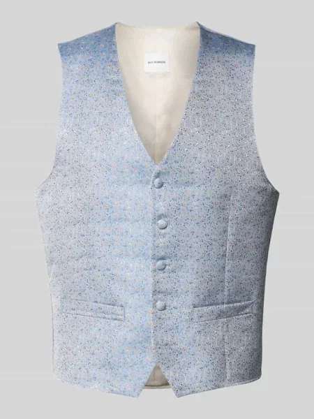 Kamizelka z dekoltem w serek i z lamówką Roy Robson