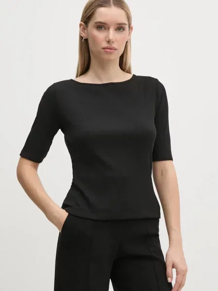 Тениска Sisley черно