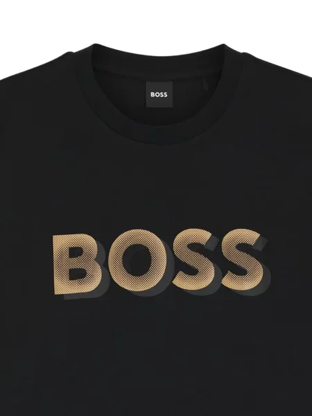 Μπλούζα Boss με σχέδιο μαύρο