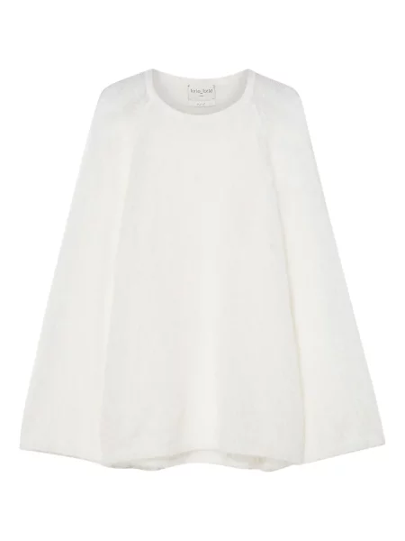 Pulover Forte_forte cu decolteu rotund alb