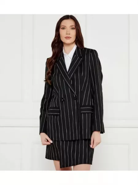 Marc Cain Sacou | Fitted fit | cu adaos de in negru