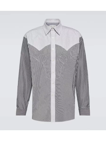 Pruhovaná košile Maison Margiela černá
