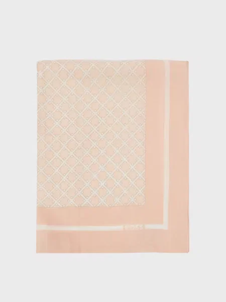 Шовкова хустка Boss рожева