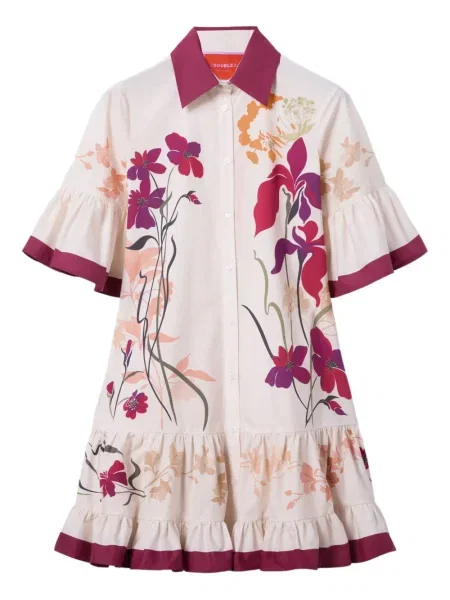 Mała mały sukienka mini La Doublej garniturowa biała