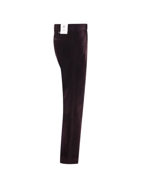 Pantaloni Pt Torino de catifea cord maro