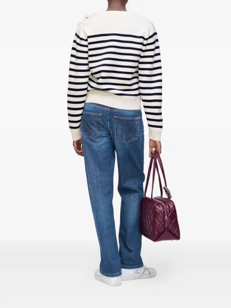 Pulover Marc Jacobs cu dungi alb
