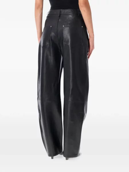 Pantaloni Arma din piele negru