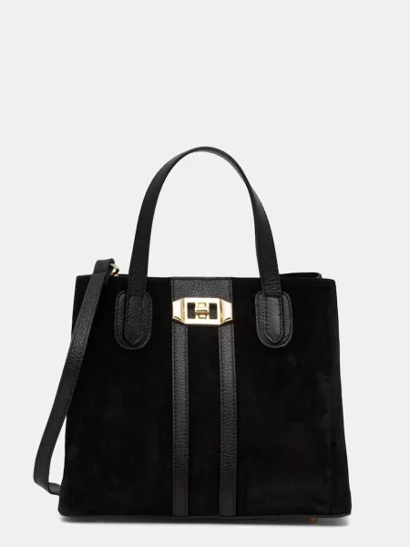 Torebka Answear.lab zamszowy czarny