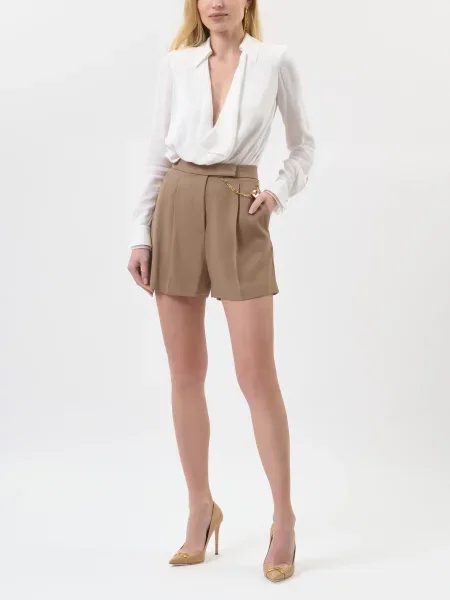 Шорти Elisabetta Franchi коричневі