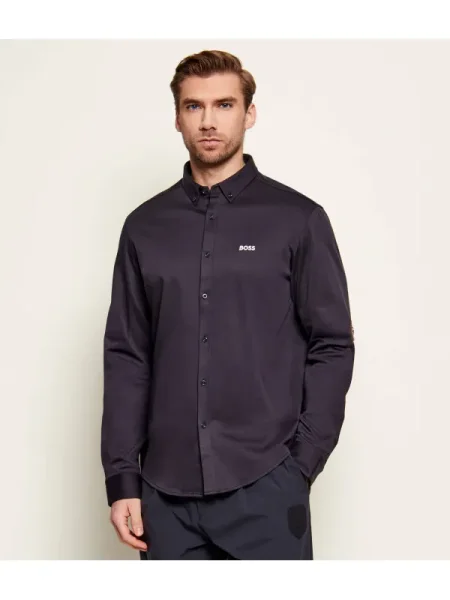 BOSS GREEN Cămașă ST_Motion L | stretch verde