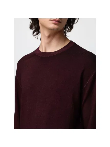 Sweter Emporio Armani wełniany czerwony