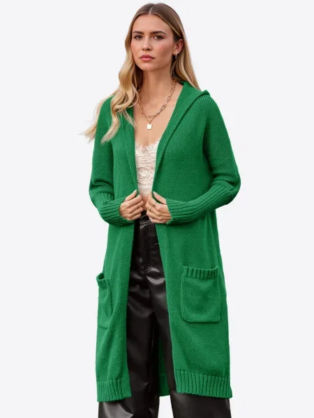 Imily Bela Geacă tricotată verde