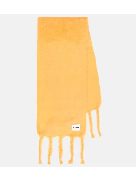 Fular Jil Sander de lână auriu
