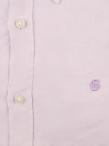 Cămașă Boss cu broderie roz
