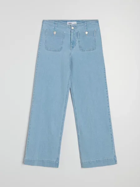 Широкі джинси синій