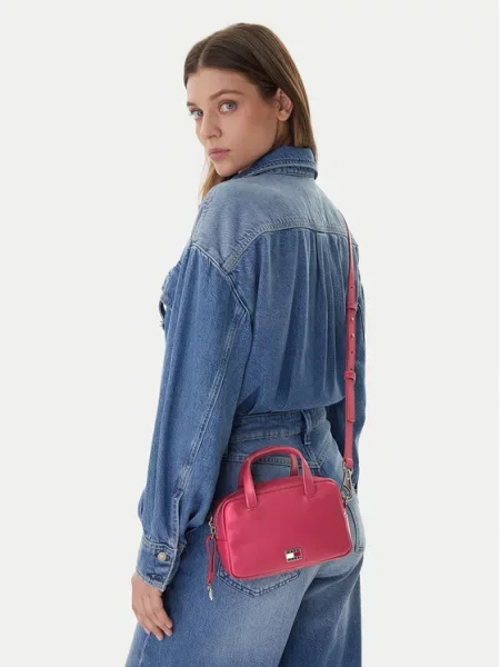 Tommy Jeans torebka różowy czerwona