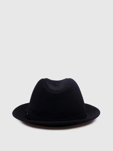 Капелюх з логотипом Borsalino синій