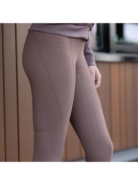 Legginsy jeździeckie z pełną przyczepnością Harry's Horse Classy brązowe