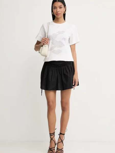 Pinko fustă bumbăcească negru