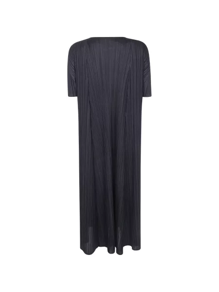 Rochie midi Pleats Please Issey Miyake negru
