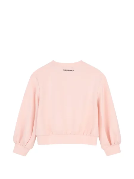 Bluza dziecięca Karl Lagerfeld różowa